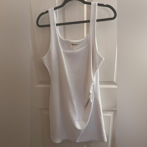 Open Edit from Nordstrom white ponte lined dress size Large